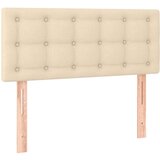  Krevet box spring s madracem LED krem 120 x 200 cm od tkanine | shoptok.hr