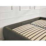 Bobochic Paris Temno zelena oblazinjena zakonska postelja s prostorom za shranjevanje/brez vzglavja z letvenim dnom 180x200 cm Inera – | Shoptok.si
