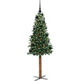  Mršavo božićno drvce Zelena 150 cm PVC i čvrsto drvo bora | Eponuda.com