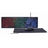 Gembird Tastatura + miš + podloga RGB, KBS-UML-01, multimedia USB, USA layout Cijene