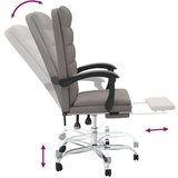  Uredski naslonjač od tkanine smeđesivi | shoptok.hr