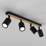 SPOT svetiljka TERRA 4xGU10/8W/230V crna/hrast | Eponuda.com
