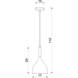  Visilica na sajli NOAK 1xE27/15W/230V mesing/zlatna | Eponuda.com