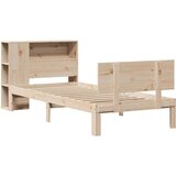 vidaXL Knjižna postelja brez vzmetnice 100x200 cm trdna borovina | Shoptok.si