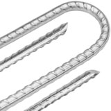  Klinovi za šator U-oblika 6 kom 37 cm Ø 10 mm pocinčani čelik | shoptok.hr