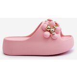 Boto Women's Foam Slides With Decorations On Thick Sole Pink Bremavia | Eponuda.ba