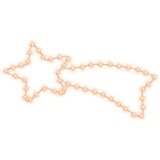  Božićne figure zvijezda 48 LED 3 kom tople bijele 65 x 28 cm | shoptok.hr