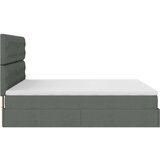 vidaXL Otomanski krevet s madracem i LED tamnosivi 180x200cm tkanine | shoptok.hr