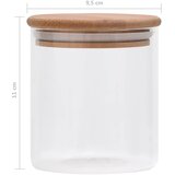 Staklenke za pohranu s poklopcima od bambusa 10 kom 600 ml | shoptok.hr