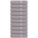 vidaXL Ručnici z tuširanje 10 kom sivi 70x140 cm 360 gsm 100% pamuk | shoptok.hr