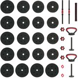  4-u-1 set bućica 40kg Crna i crvena Cement i pijesak od željeza | shoptok.hr