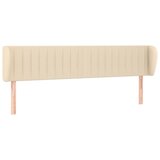 Maison Chic vzglavna omarica - nočna omarica - posteljna omarica z ušesi krem 183x23x78/88 cm blago, (21713383) | Shoptok.si