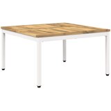  Stolić za kavu Bijela 80 x 80,5 x 45 cm Čvrsto drvo akacije | shoptok.hr