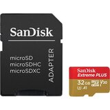 San Disk Extreme PLUS micSDHC 32GB + SD Adapter + RescuePRO Deluxe 100MB/s A1 C10 V30 UHS-I U3 | Shoptok.si