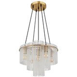 Globo 15698H1M - Luster na sajli GORLEY 5xE27/60W/230V zlatna u