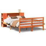 Krevet s regalom za knjige bez madraca 150x200 cm od borovine | Eponuda.com