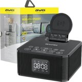 Awei Y332 BLUETOOTH ZVOČNIK Z INDUKTIVNIM POLNILCEM ČRNO ČRN, (22006884) | Shoptok.si