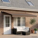  Povlačivi tende Sivosmeđa 5 x 3 m 100% Poliester i Aluminij | shoptok.hr