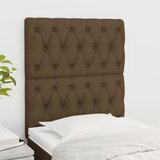 vidaXL Posteljno vzglavje 2 kosa temno rjavo 80x7x78/88 cm blago Cene