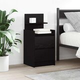 vidaXL Noćni ormarić s 2 ladice crni 38x34x80 cm Cijene