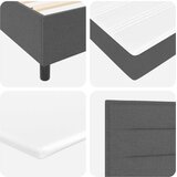  Krevet s opruga kutije Tamno siva 90 x 190 cm tkanina | shoptok.hr