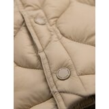 Ombre Men's quilted jacket in shirt cut - beige | shoptok.hr