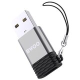 OTG adapter BWOO BZ-38 USB-C v USB - siv Cene