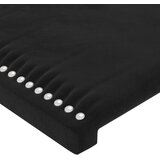  Uzglavlje s ušima crno 147x23x78/88 cm baršunasto | shoptok.hr