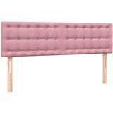 Box spring postelja z vzmetnico roza 140x220 cm žamet, (22011005) | Shoptok.si