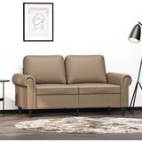 vidaXL Dvosjed od tkanine boja cappuccina 120 cm od umjetne kože | shoptok.hr