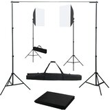  Komplet za fotografski studio s softbox svetilkami in ozadjem, (5000288560) | Shoptok.si
