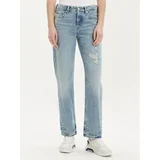Tommy Hilfiger Jeans hlače Classic WW0WW41307 Modra Straight Fit