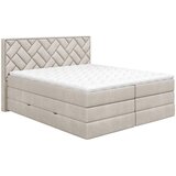 MID.YOU POSTELJA BOXSPRING 180 cm x 200 cm , tekstil, leseni material bež | Shoptok.si