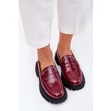 Boto Ladies Patent Moccasins With Decoration Bordeaux Nallae | shoptok.hr