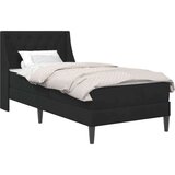  Okvir kreveta s madracem Zidne s uzglavljem 2 pcs Crna Baršun - Crna 90 x 200 cm | shoptok.hr