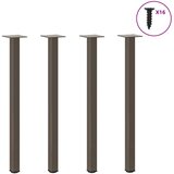 vidaXL konzolne noge za stol 4 kom prirodni čelik 72-74 cm čelik | shoptok.hr