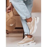 DStreet Sneakersy damskie na platformie SPORTLITE beżowe Cene