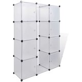 vidaXL modularni Kabinet s 9 Odjeljaka 37 x 115 x 150 cm Bijeli | shoptok.hr
