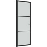 Unutarnja vrata 76 x 201 5 cm crna od mat stakla i aluminija | shoptok.hr