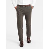 Ombre Classic men's softly textured chino pants - khaki | Shoptok.si