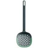 Lekue Perforirana lopatka Essential 9,5x28,5cm / okrogla / sivo-zelena / silikon, pvc, (21009298) Cene