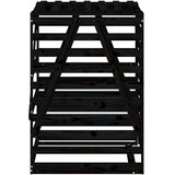  Spremište za kantu za smeće crno 84x90x128,5 cm od borovine | shoptok.hr