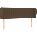 Maison Chic vzglavna omarica - nočna omarica - posteljna omarica z ušesi temno rjavo 147x23x78/88 cm blago, (21711151) | Shoptok.si