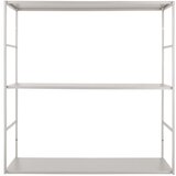 PT LIVING Črn kovinski stenski regal Level, 60 x 60 cm Cene