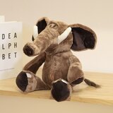 Plišana igračka slon s velikim ušima i kljovama 22cm - smeđa | shoptok.hr