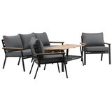Venture Home Brasilia vrtna lounge garnitura, crna | shoptok.hr