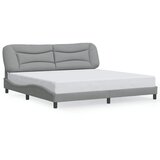  Okvir za krevet bez madraca Hvar svjetlosivi 200 x 200 cm od tkanine | shoptok.hr