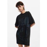 Desigual Obleka siva / črna | Shoptok.si