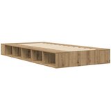  Okvir kreveta s pohranom s policom Hrast artisan 80 x 200 cm | shoptok.hr