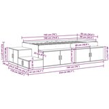  Krevet s odlaganjem Sivi Sonoma Konstruirano drvo Jedan 90 x 190 cm | shoptok.hr
